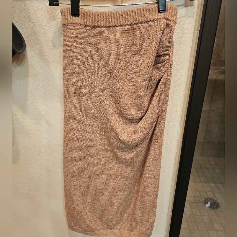 Express xs tan knit pencil skirt